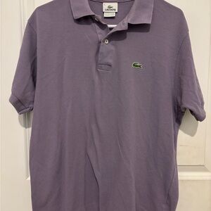 Lacoste Purple Polo Shirt Classic Design